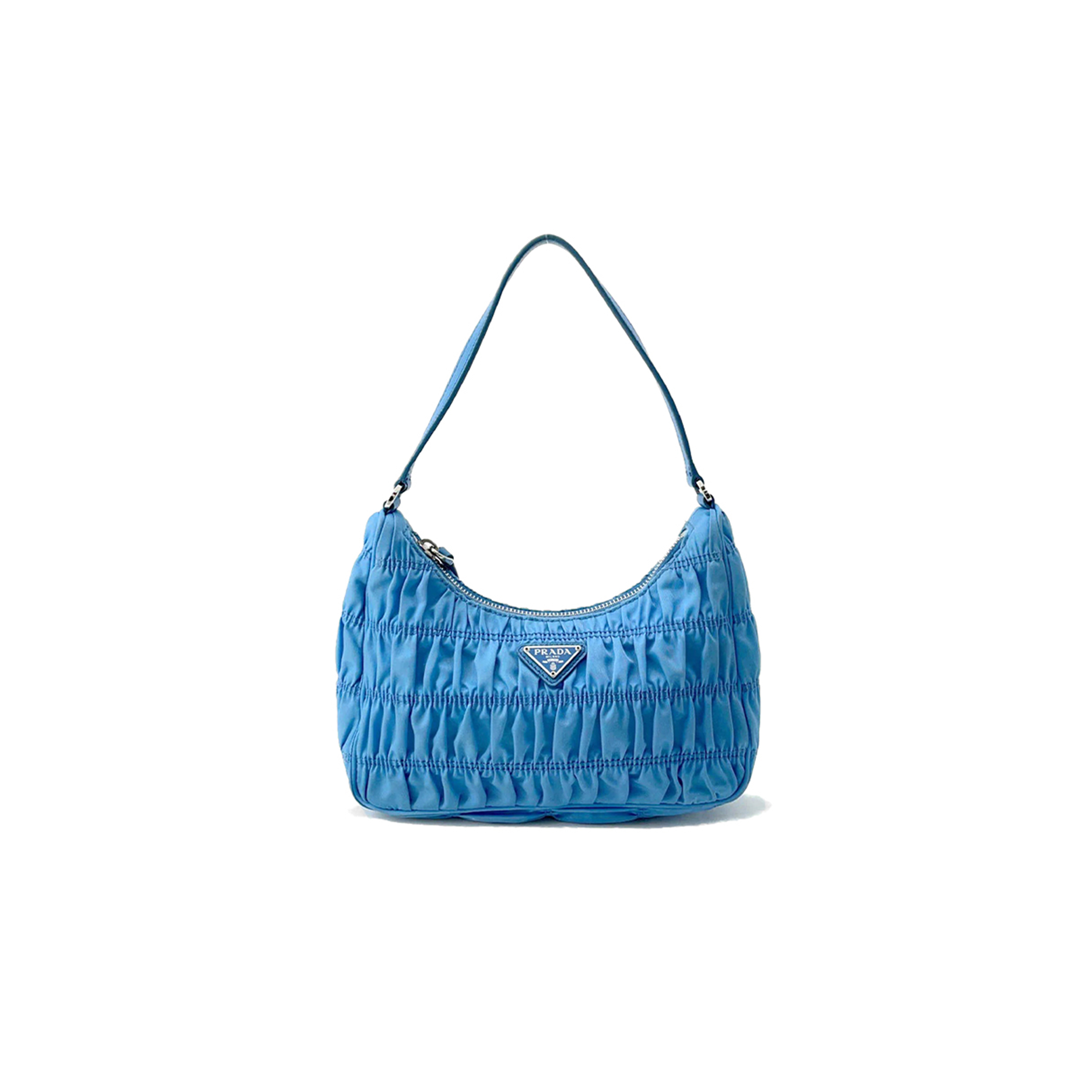 PRADA NYLON AND SAFFIANO LEATHER MINI BAG 1NE204 (22*13*6cm) 